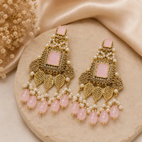 Blush Pearl Luxe Chandelier Earrings