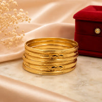 Imperial Glow Gold Bangle Set
