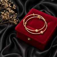 Celestial Charm Gold Bangles Set