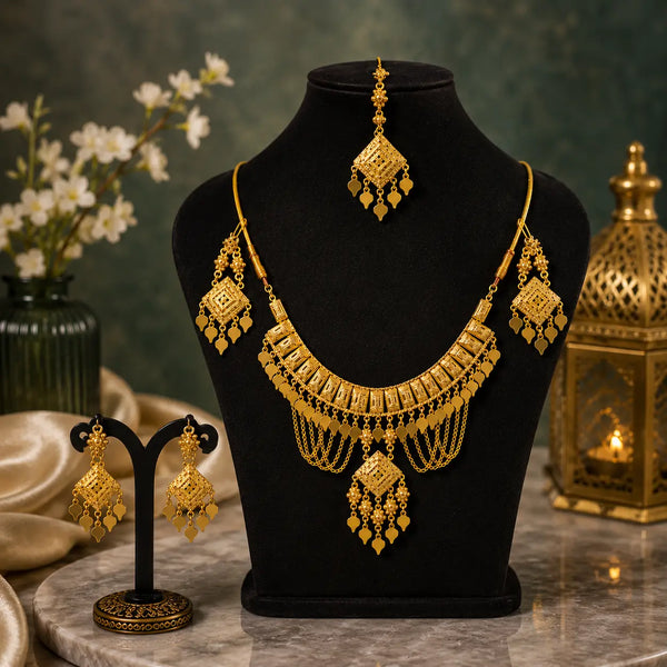 Royal Antique Gold Necklace Set